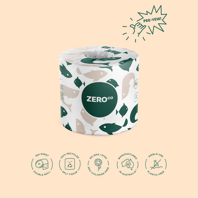 Toilet Paper 100% Recycled - 24 rolls